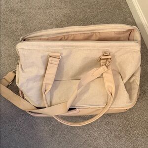 Like New Beis Beige Large Weekender Bag